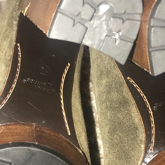 Modern vintage olive suede boots - Picture 7 of 8